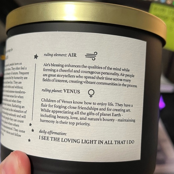 NEW Cosmic Birthday Candle 3 wick soy candle OCTOBER 13 - Picture 6 of 7